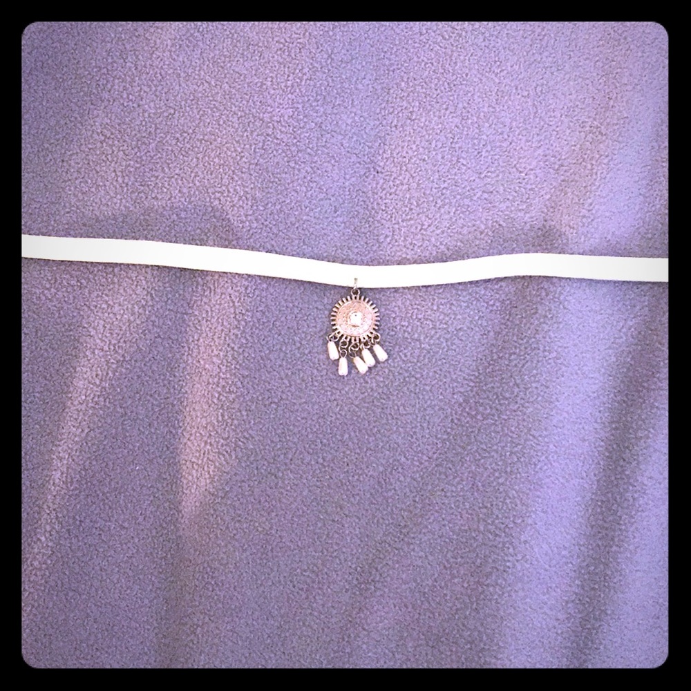 Mint choker with charm